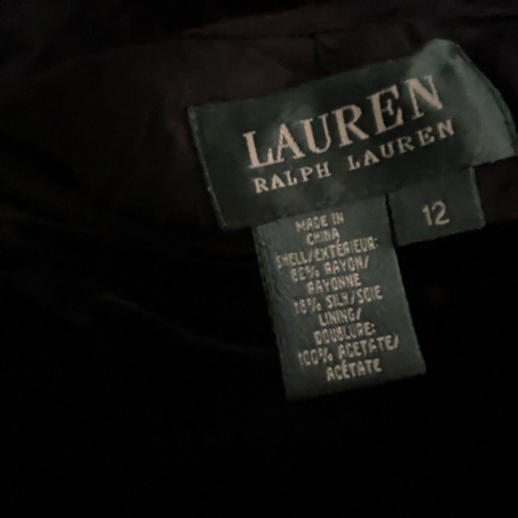 LAUREN RALPH LAUREN Silk Velvet Fully Lined Maxi Skirt - Picture 2 of 3